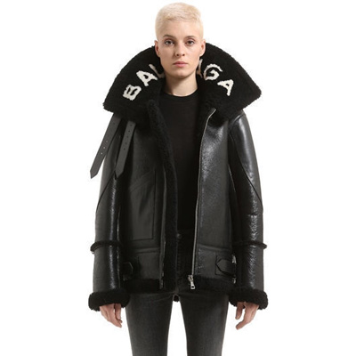 2018SS BALENCIAGA(バレンシアガ)シアリング＆レザージャケット | 韓国 