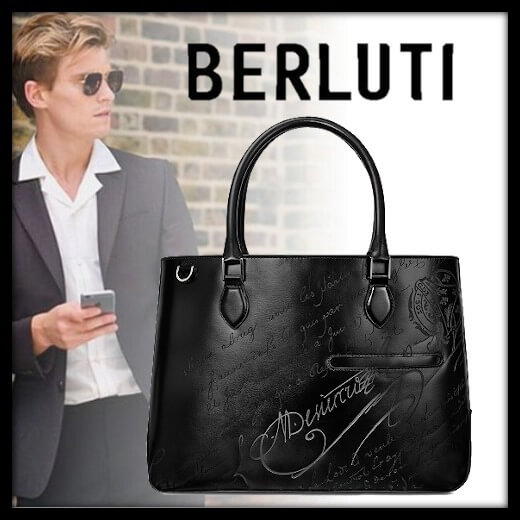 新品】ベルルッティ Berluti 財布型 トートバッグ 折り畳み エコバッグ