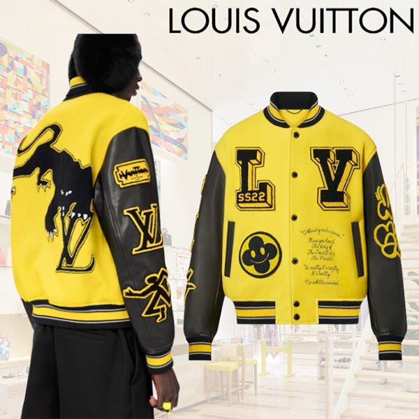 LOUIS VUITTON ルイ・ヴィトン ベースボールジャケット ライトブルー 