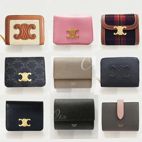 ✨美品/付属品有✨セリーヌ　ミニ財布　ケース　トリオンフ　エンボス　総柄 小銭入れ celine 財布 メンズ Amazon セリーヌ カードケース コイン