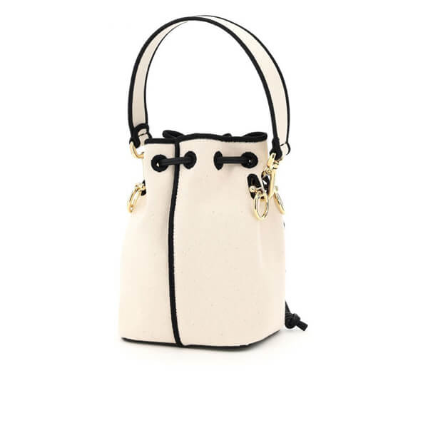 送料関税込□FENDI モントレゾール ロゴキャンバス ミニバッグ 